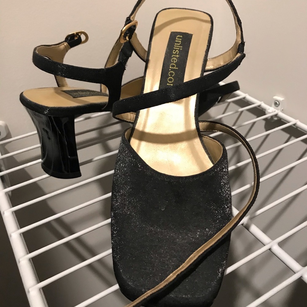 Black dress sandals